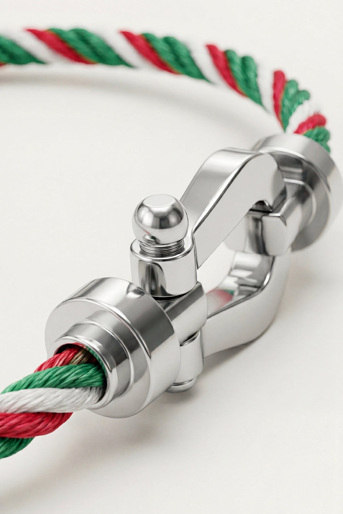 Ortigia Platinum Bracelet Green/Red/White