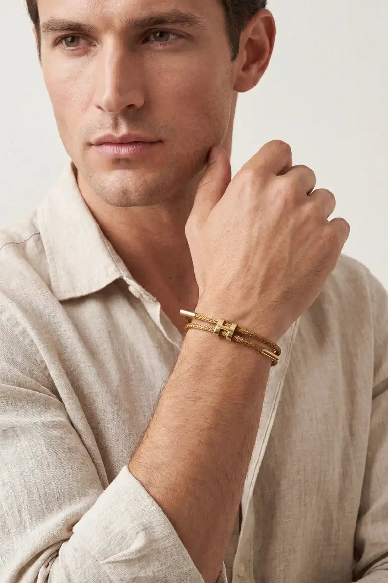 Savona Woven Bracelet Camel
