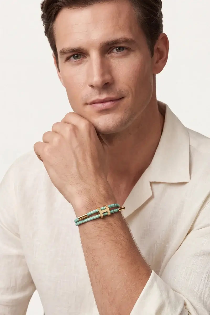 Savona Woven Bracelet Mint