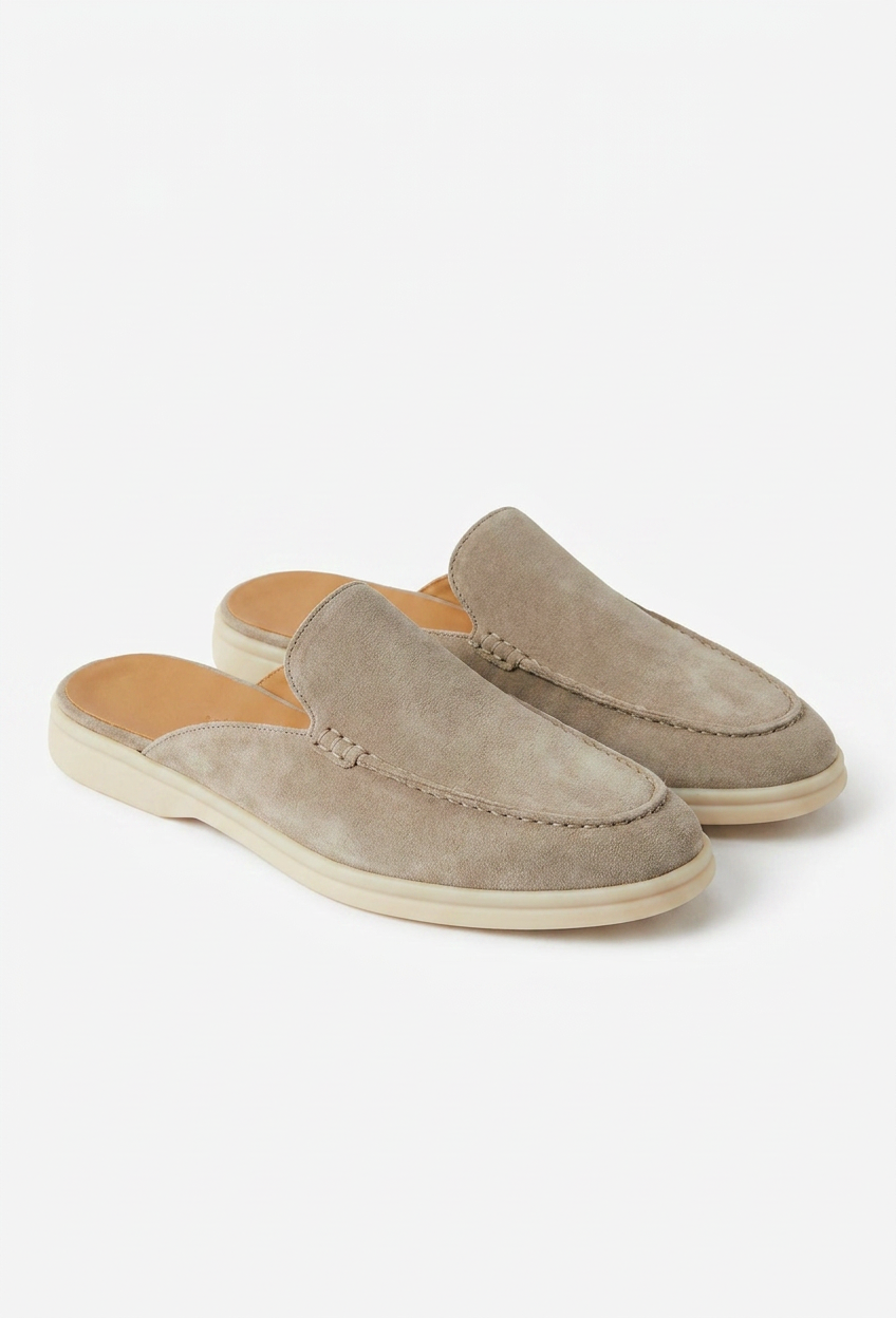 Light Grey Dune Mule