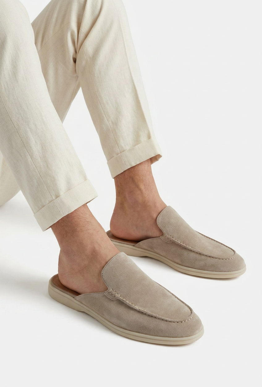 Light Grey Dune Mule