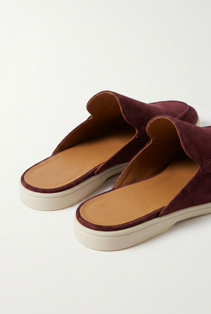 Burgundy Dune Mule