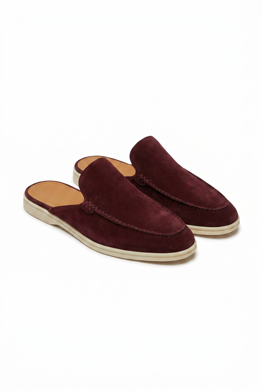Burgundy Dune Mule