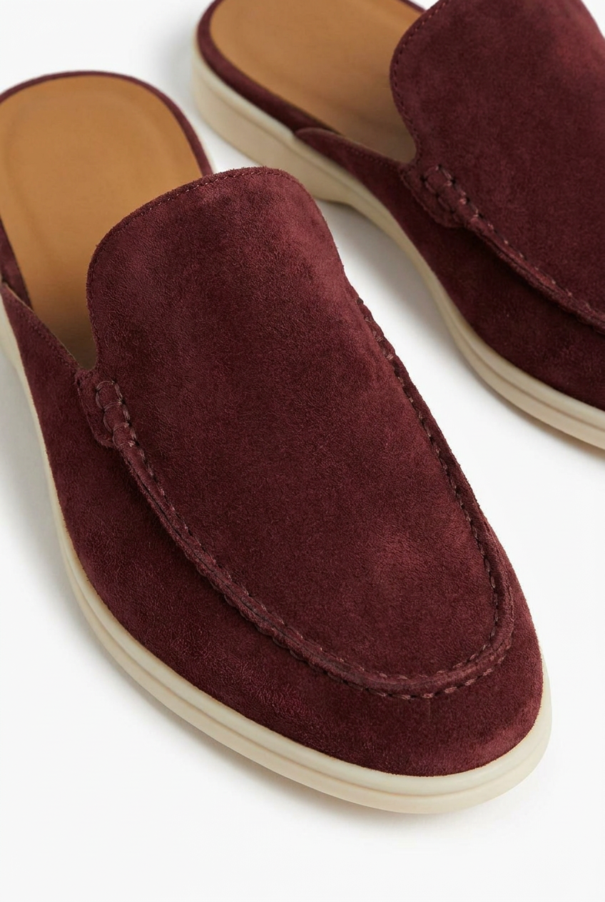 Burgundy Dune Mule