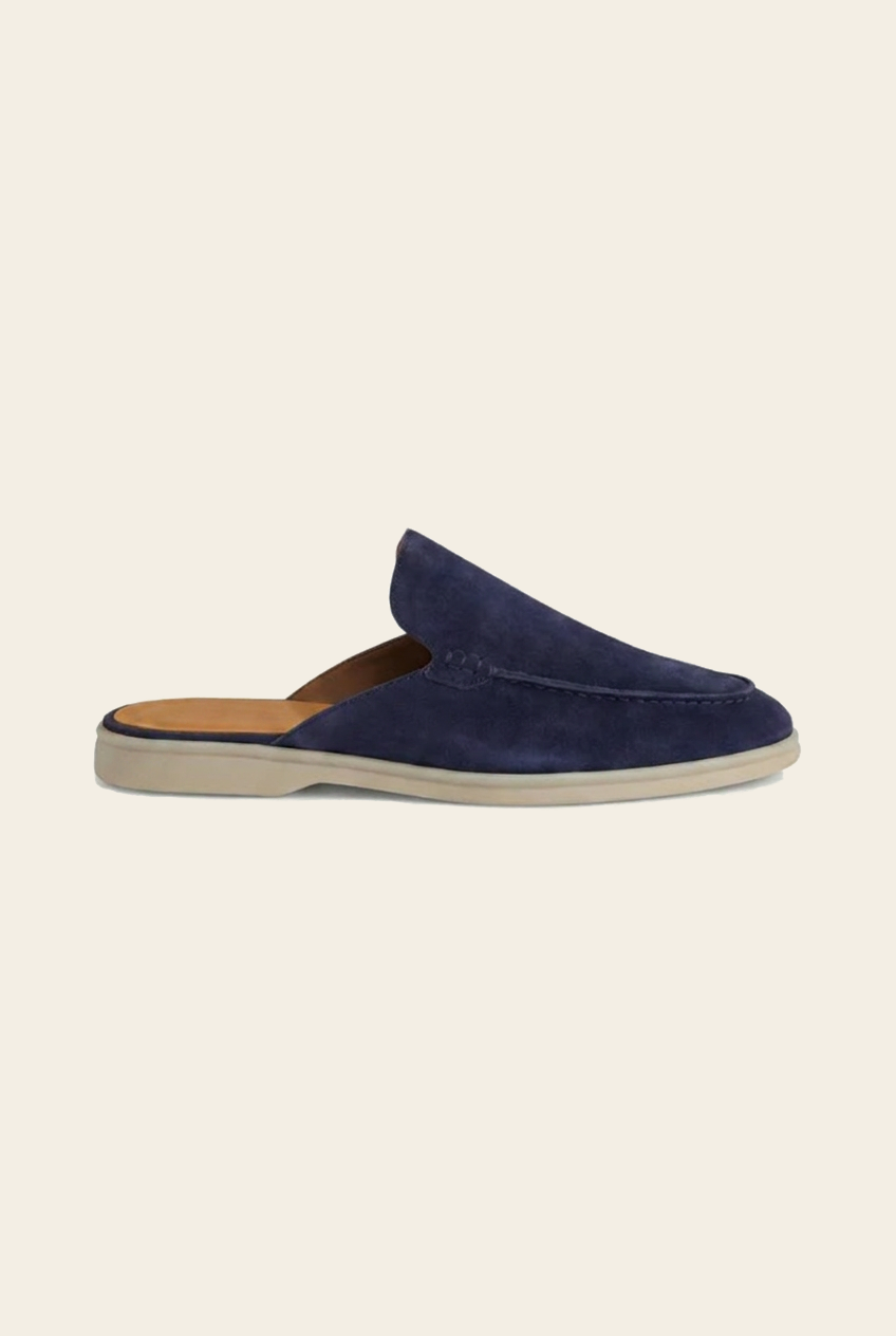 Navy Blue Dune Mule