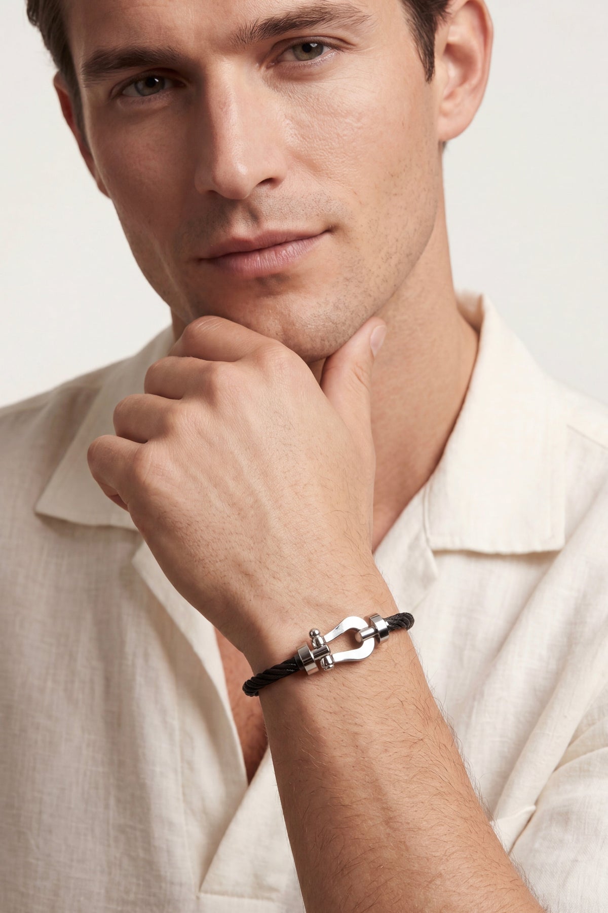 Ortigia Platinum Bracelet Black