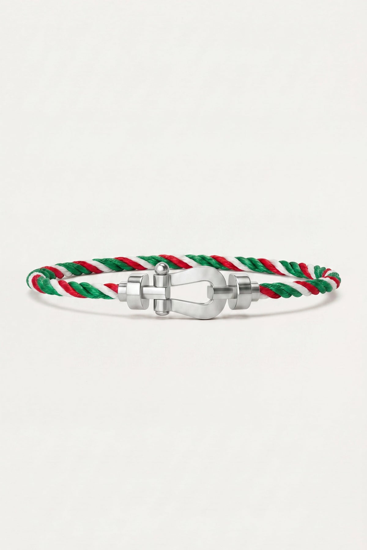 Ortigia Platinum Bracelet Green/Red/White