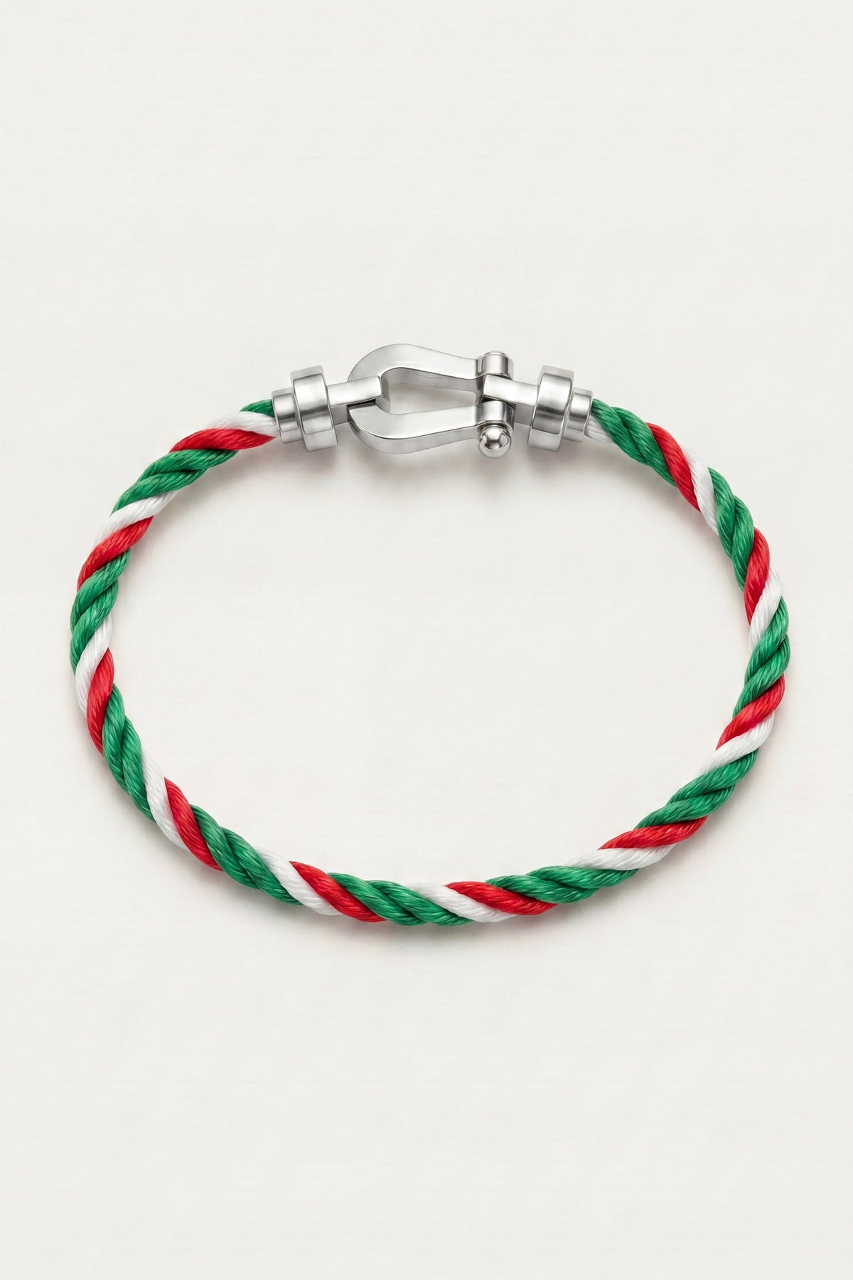 Ortigia Platinum Bracelet Green/Red/White