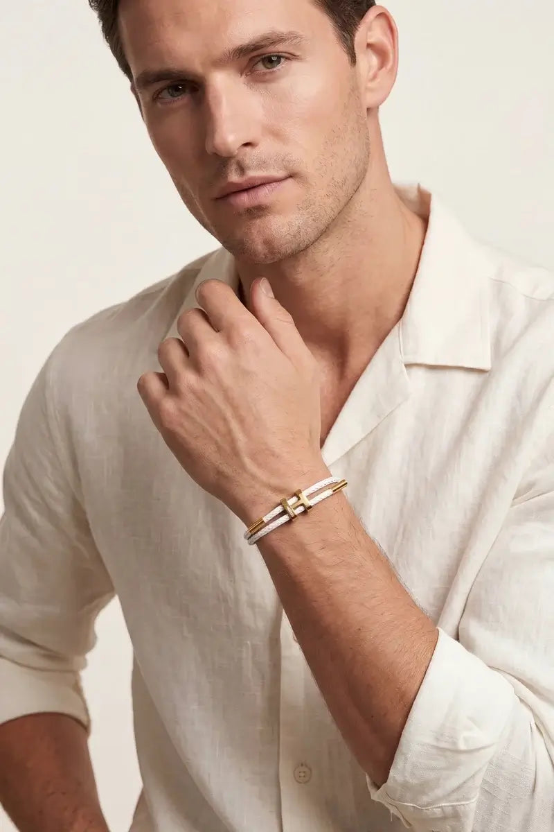 Savona Woven Bracelet White