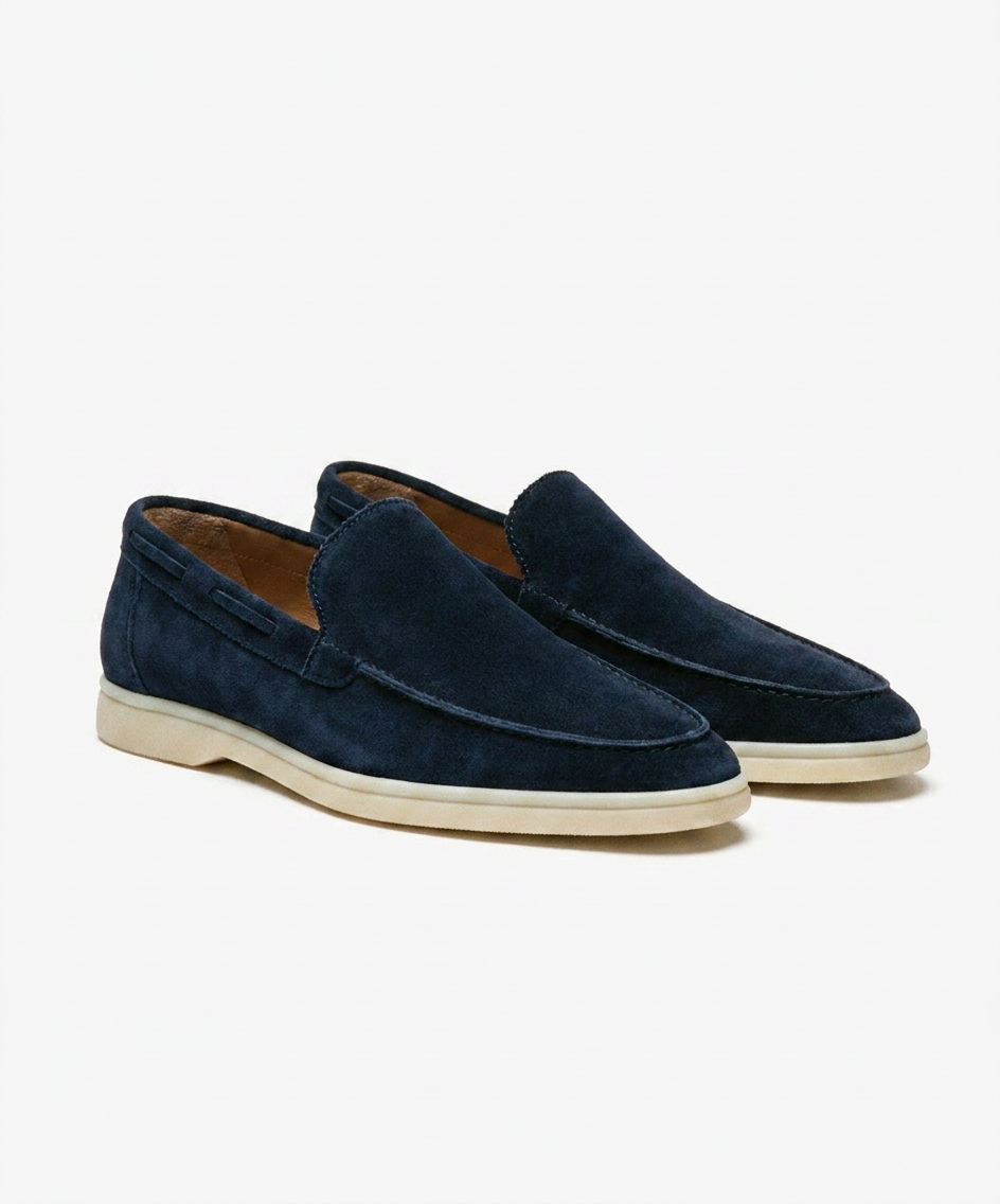 Navy Shore Loafer