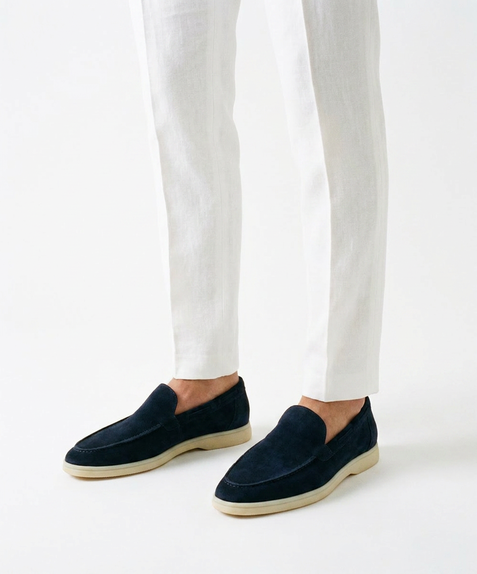Navy Shore Loafer