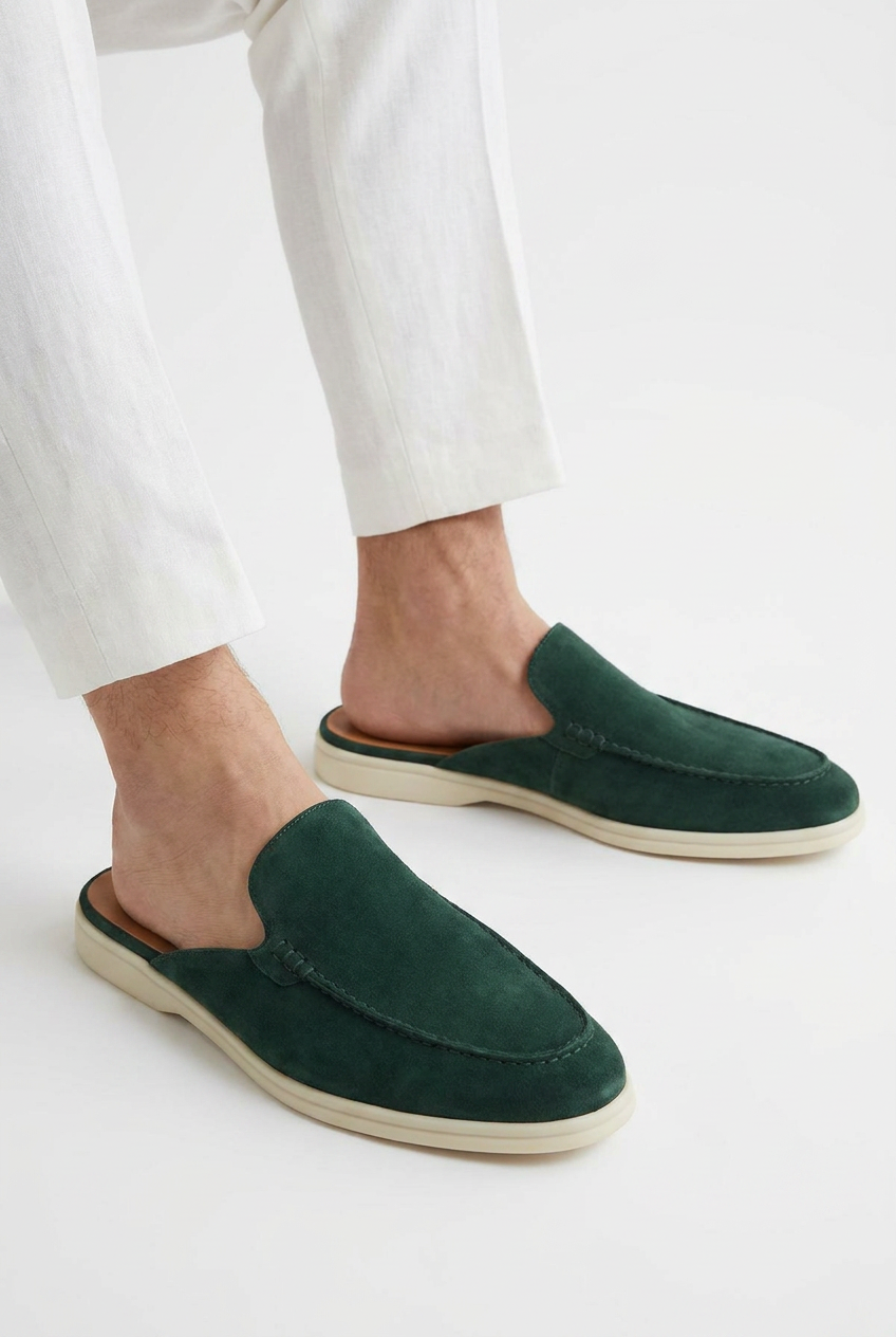 Forest Green Dune Mule