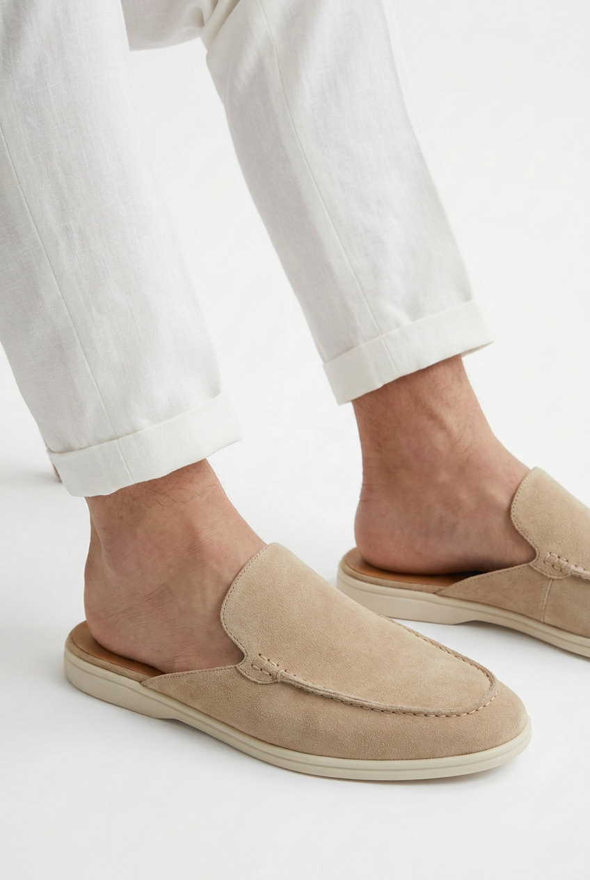 Beige Dune Mule