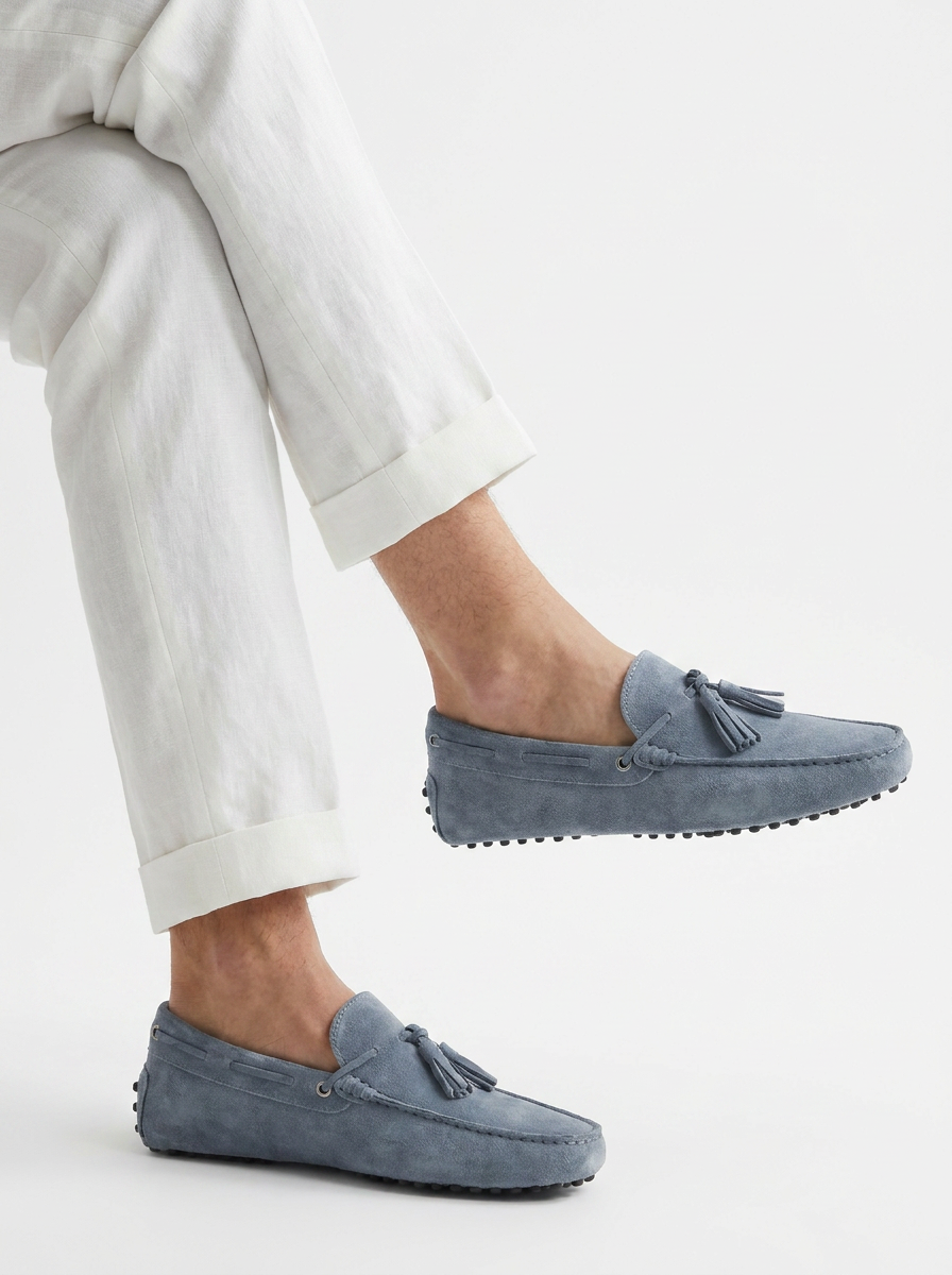 Light Blue Driver Loafer