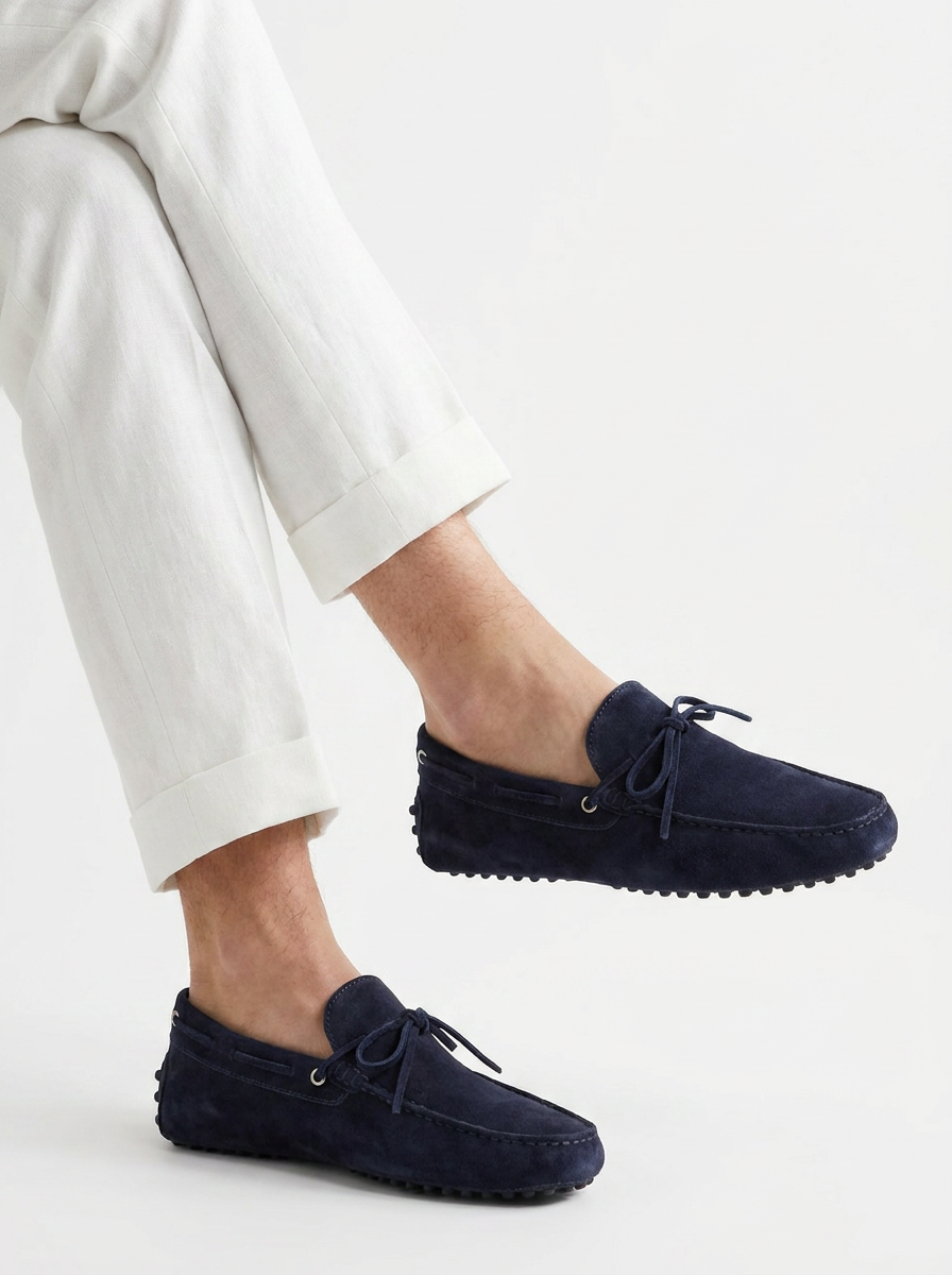 Navy Blue Driver Loafer