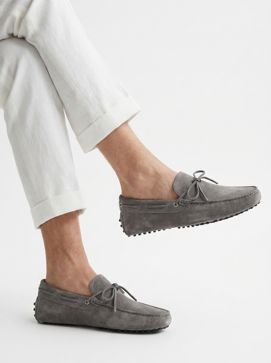 Grey Driver Loafer